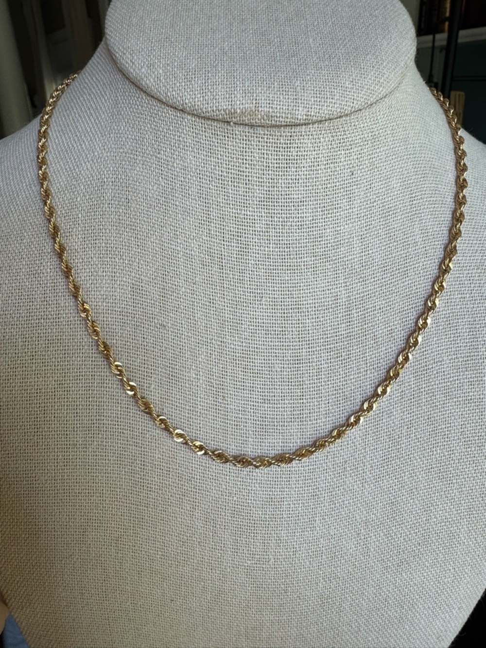 Zofia Day Co 14k Gold Rope Chain Necklace - 18”